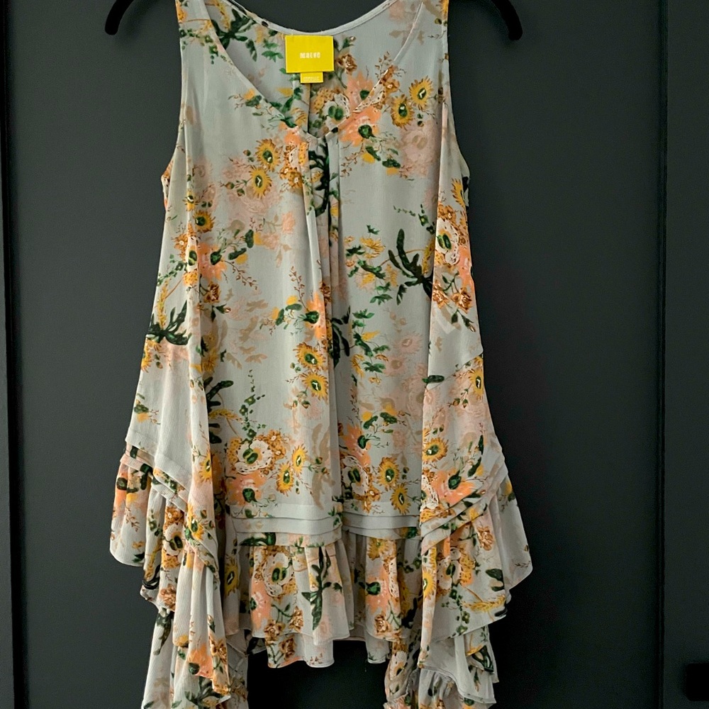 Anthropologie Maeve floral tunic